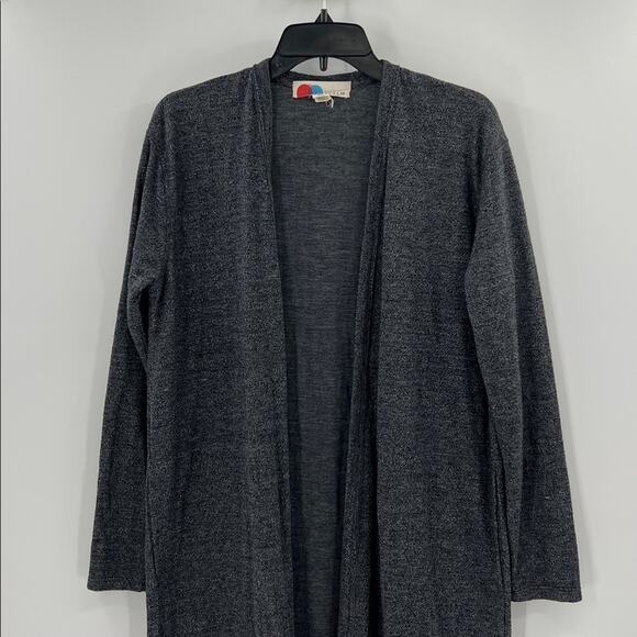 Free People Beach Women's Open Front Cardigan with pockets - Charcoal - Small - Picture 2 of 5